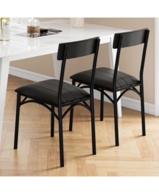 Kitchen Table Dining Chairs Set of 2 Upholstered Dining Chairs for Dining Room, Home Office, Living Room