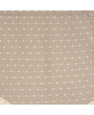 Dapple Cornice 100% Cotton Rod Pocket Lined  Window Valance 50" x 17"