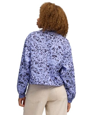 Women's ESS Graphic Animal Relaxed Woven Half-Zip Jacket