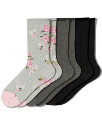 Women's Roll Top Socks 3-Pack U6487MP