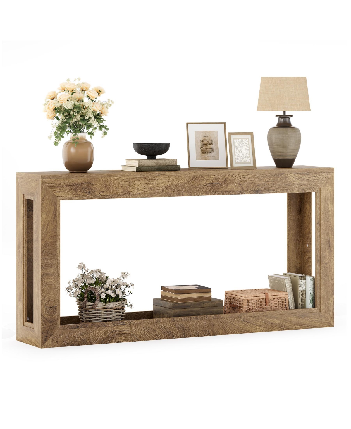 Tribesigns 63-Inch Narrow Console Table, Long Couch Table Behind Sofa, Modern Entryway Table for Hallway, Living Room, Entrance, Foyer