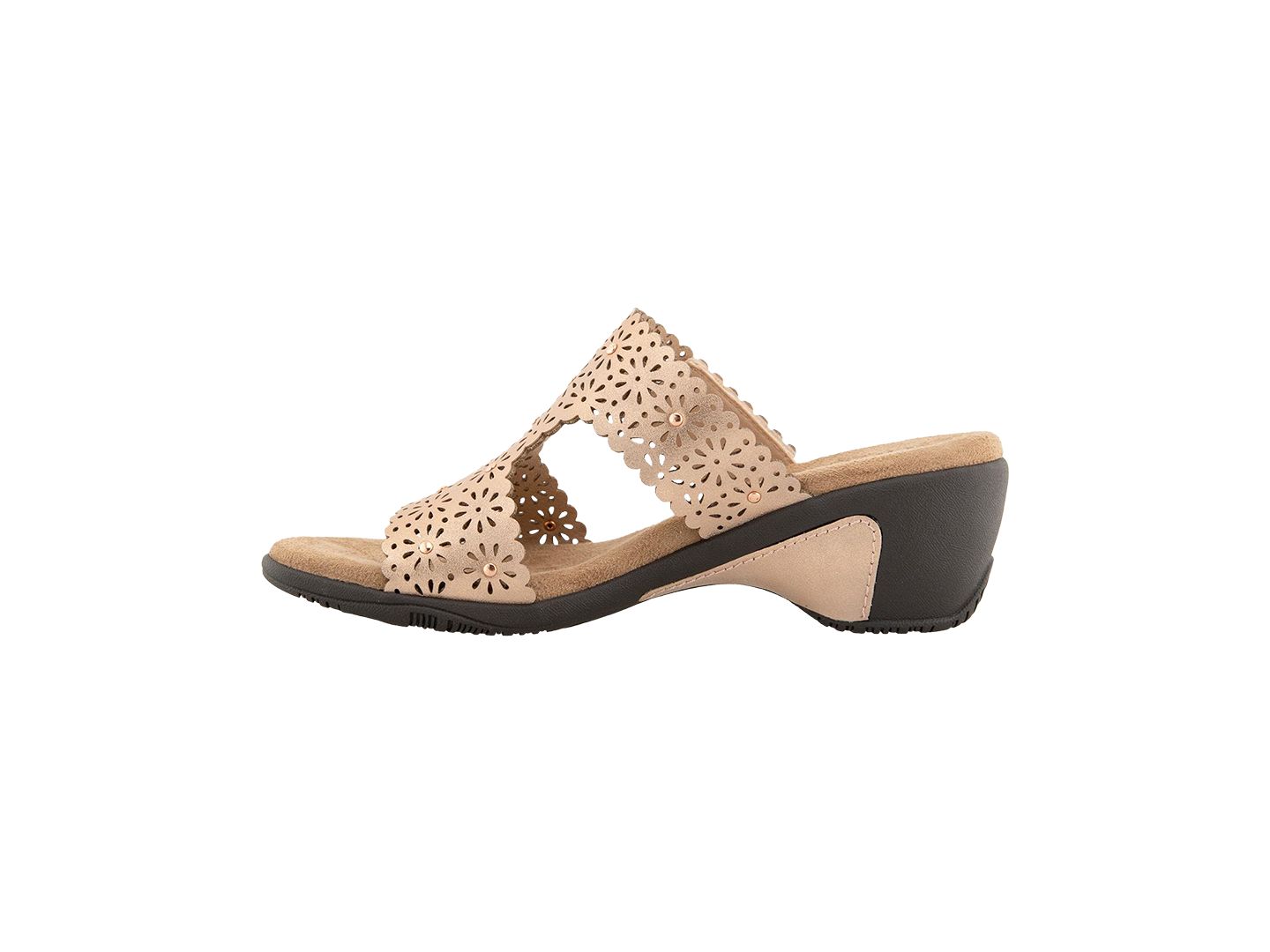 Женские сандалии JBU Sanya Casual Slip-On Wedge, цвет: Пудровый — фото 6