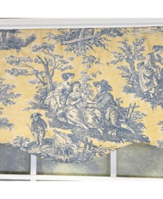 Colonial Provance 100% Cotton Rod Pocket Lined  Window Valance 50" x 15" Yellow