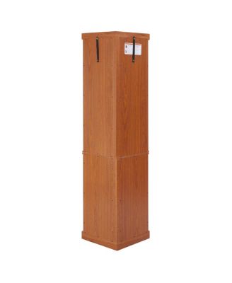 Corner Lighted Curio Cabinet - Dark Oak