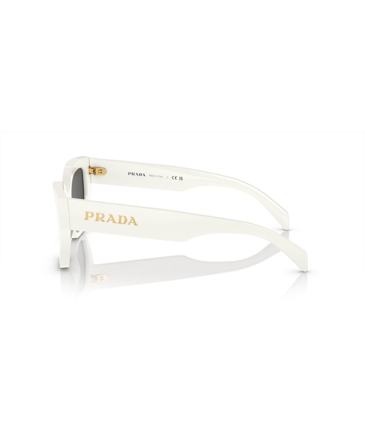Женские солнцезащитные очки Prada Butterfly Sunglasses, PR A09S, цвет: Talc — фото 3