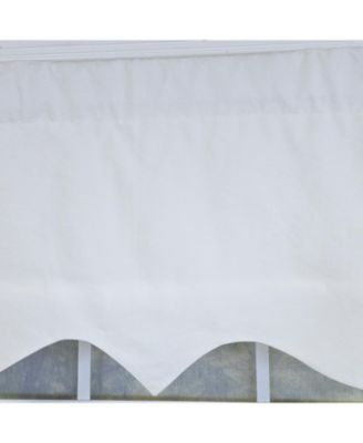 Soft Duck Regal 100% Cotton Rod Pocket Lined Window Valance 50" x 17" Off White