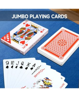 5"x7" Jumbo Playing Cards, Giant Playing Cards, Oversized Extra Large Card Game for Kids & Seniors