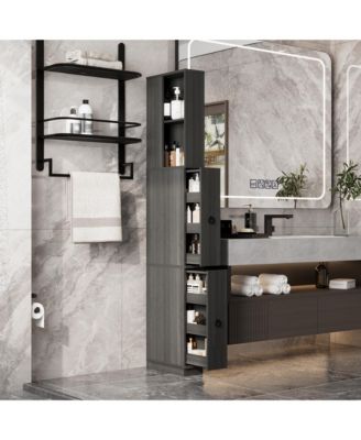 Bathroom Cabinet With Shelves And Drawers