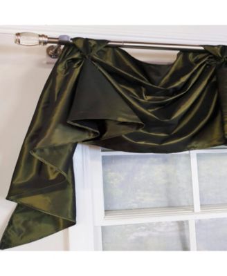 Taffeta 3-S Victory 100% Polyester Tab Top Swag Window Curtain 54" x 25" Hunter