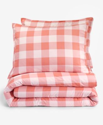 Gingham 3-Pc. Comforter Set, Full/Queen