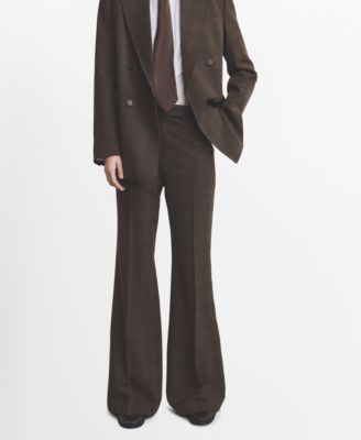 Women's Check Suit Pants