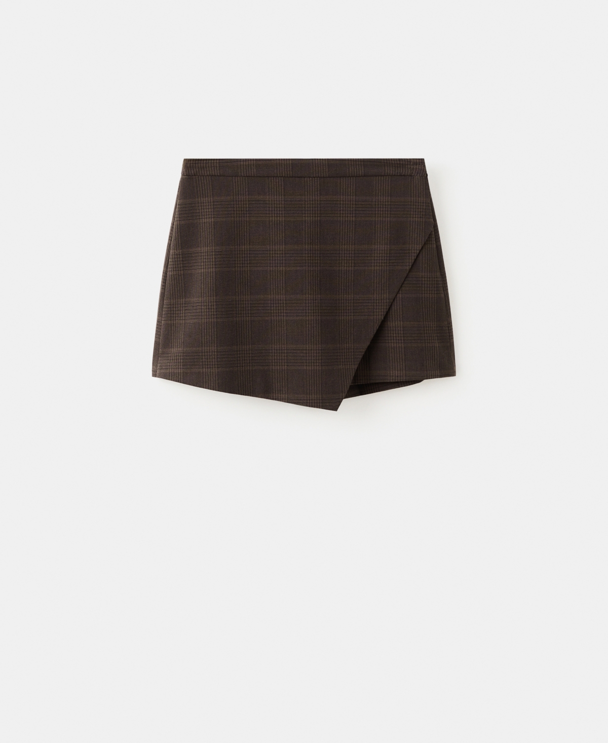 Mango Women's Checked Asymmetric Skirt