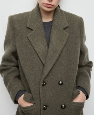 Women's Double-Breasted Wool Coat