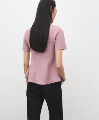 Women's Short-Sleeved Peplum Top