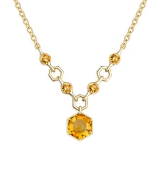 Amethyst (2.5 ct. t.w.) Hexagon Pendant Necklace in Sterling Silver (Also Available in Multi-Stones)