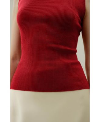 Women's Seamless Knit Washable-Wool Vest
