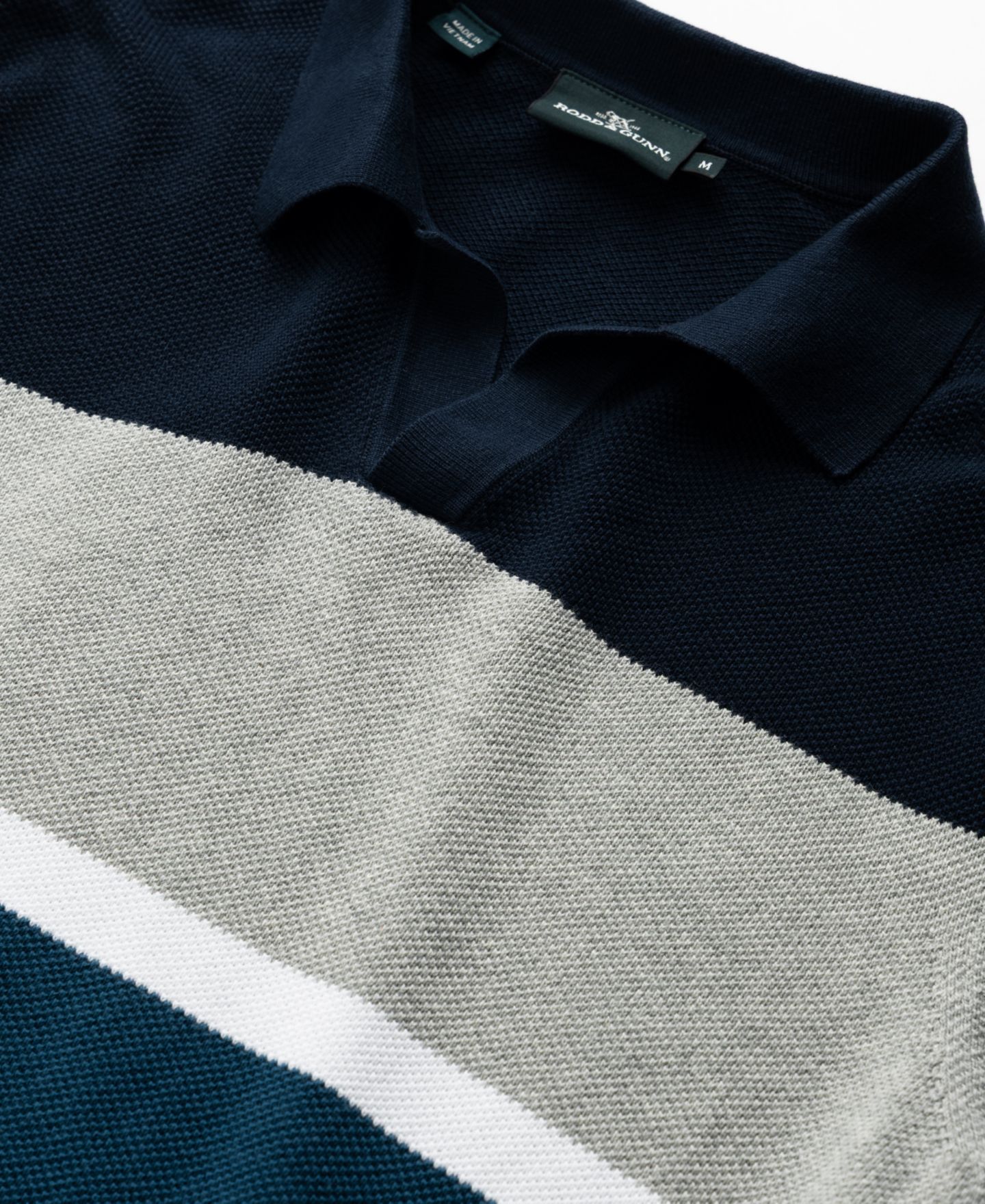 Мужское поло Rodd & Gunn Brunswick Knit Polo Shirt, цвет: Бирюзовый — фото 4