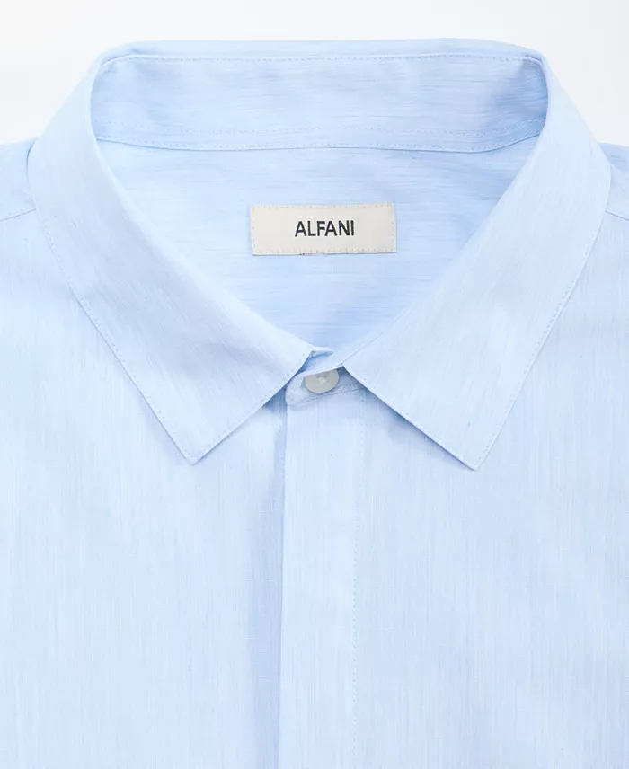 Aflani Men's Luke Cotton Long-Sleeve Button Shirt - thumbnail 8