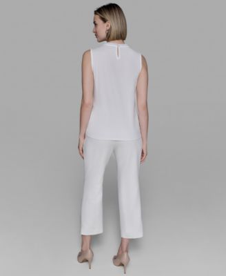 Women's Bead-Trim Sleeveless Top