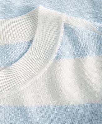 Women's Mixed-Stripe Crewneck Sweater