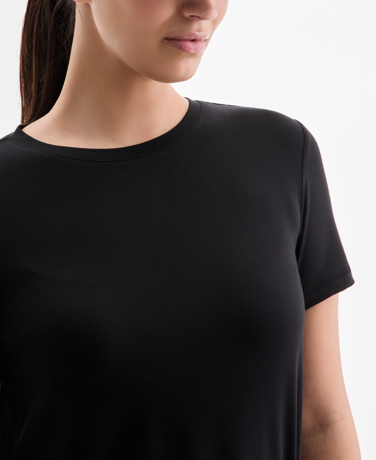 Id Ideology Women's Performance Crewneck T-Shirt, Macy's Exclusive