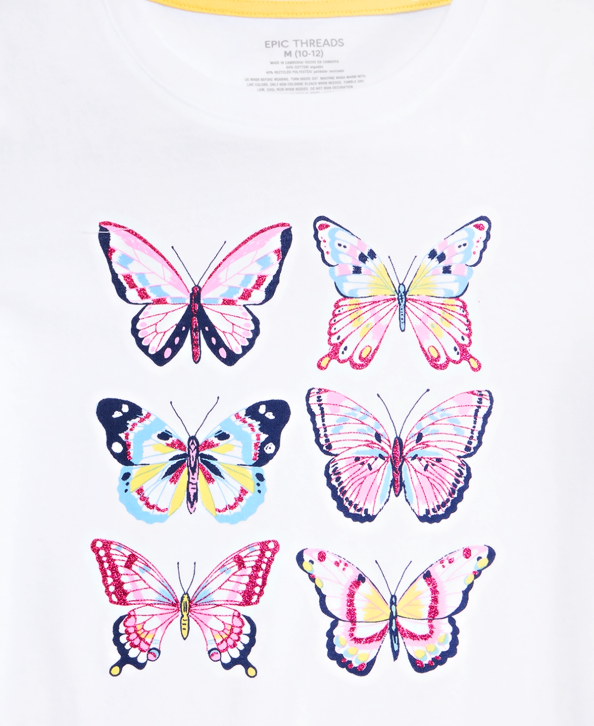 Epic Threads Girls' 5-20 Butterflies T-Shirt, Macy's Exclusive