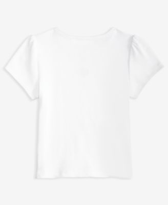 Girls' Toddler 2T-5T Ribbed Embroidered T-Shirt