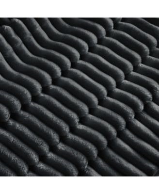 Gray Corduroy Slipcovered 2-Seat Sofa