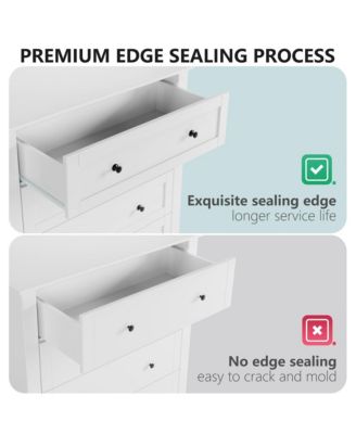 5 Drawer Dresser, Wooden Chest of Drawers for for Office