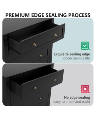 5 Drawer Dresser, Wooden Chest of Drawers for for Office