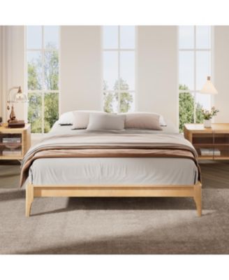 Bamboo Platform Bed Frame - Full Size, Easy Assembly