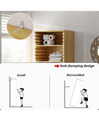 Bathroom Cabinet With 2 Adjustable Shelves & 3 Drawers