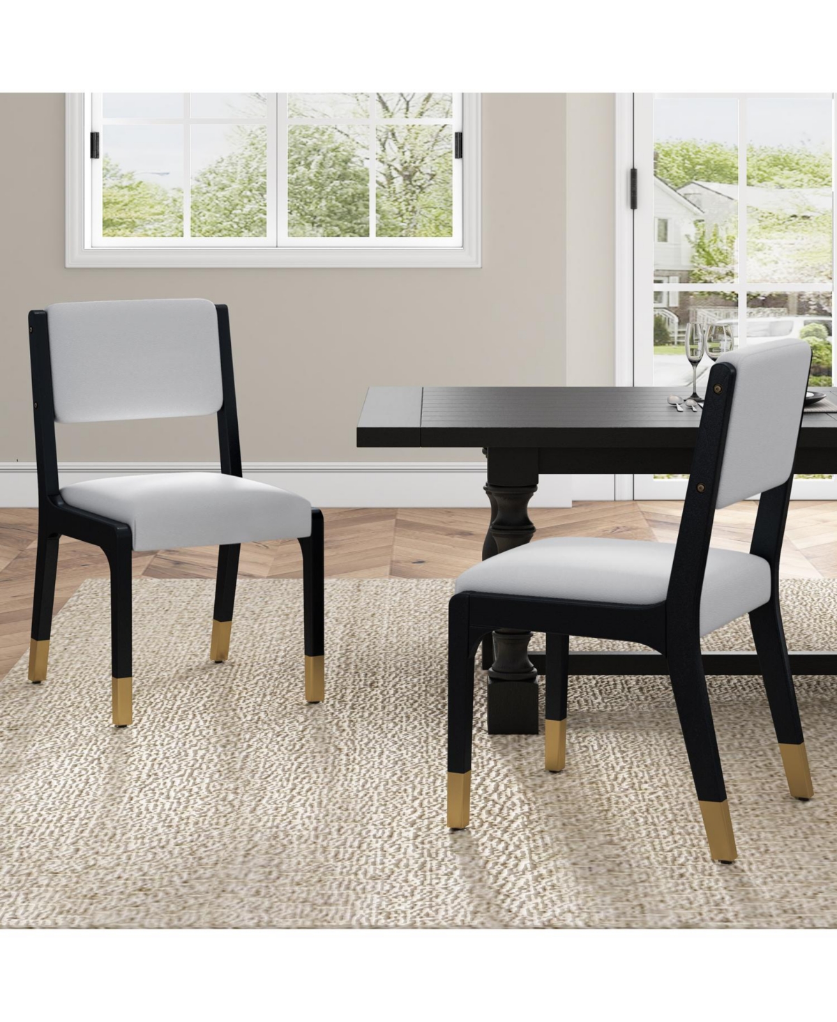 Streamdale Furniture Modern Farmhouse Dining Chairs, Set of 2