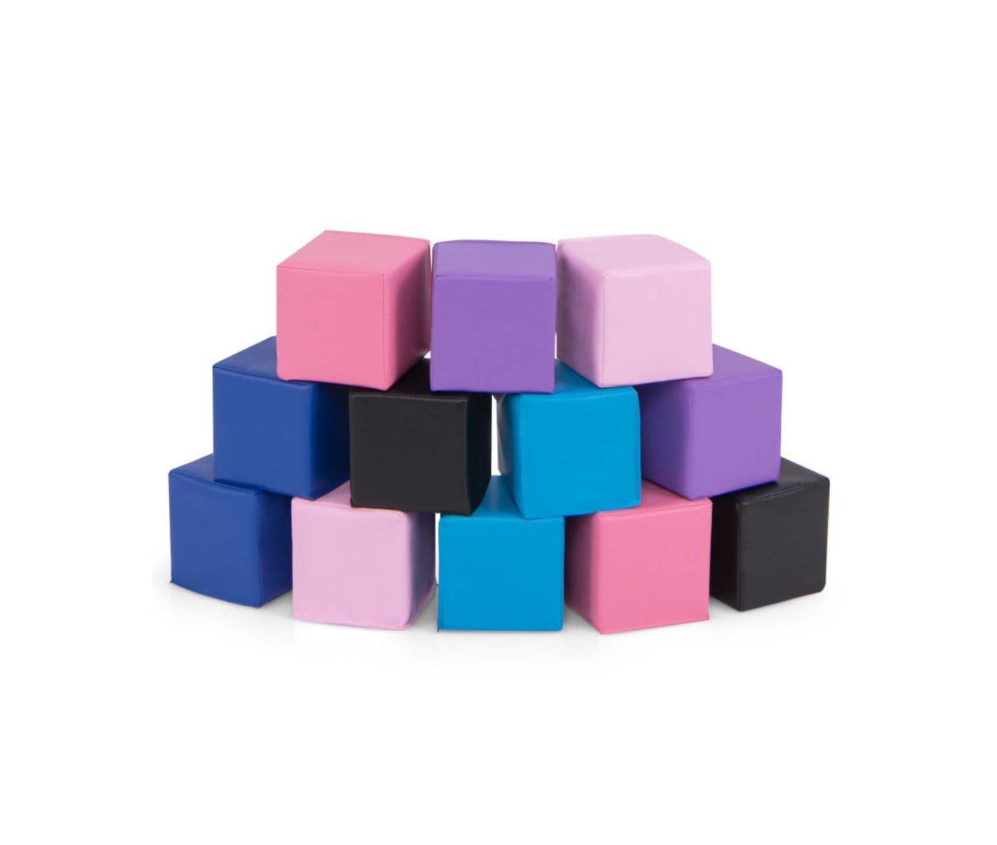 Детский конструктор HONGGE Soft Foam Stacking Sensory Learning 12-Piece Building Set, Ages 3+, цвет: Разноцветный — фото 1