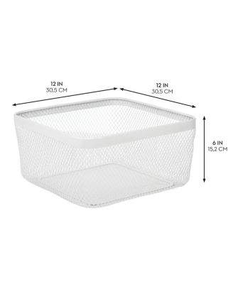 Metal Mesh Pantry Basket for Kitchen Storage - Set of 4