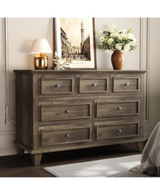 7 Drawer Dresser for Bedroom, Chest of Drawers with Deep Drawers