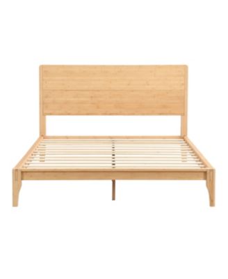 Queen Bamboo Platform Bed - No Box Spring Needed