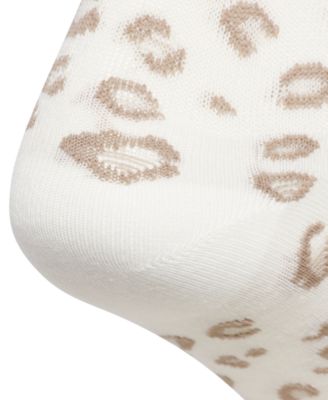 Women's Leopard Luxe Quarter High Socks, 3-Pack