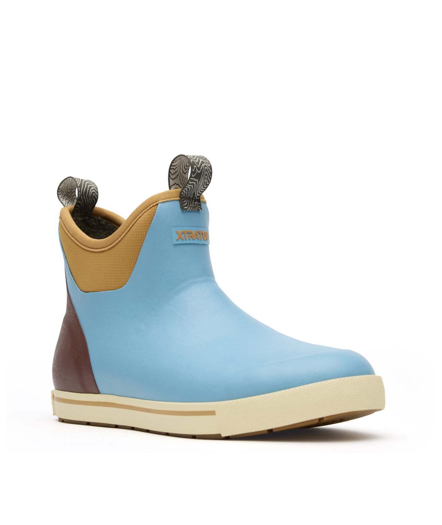 Мужские ботинки XTRATUF Camp Fleece Lined Ankle Deck Boot, цвет: Синий дубовый — фото 1