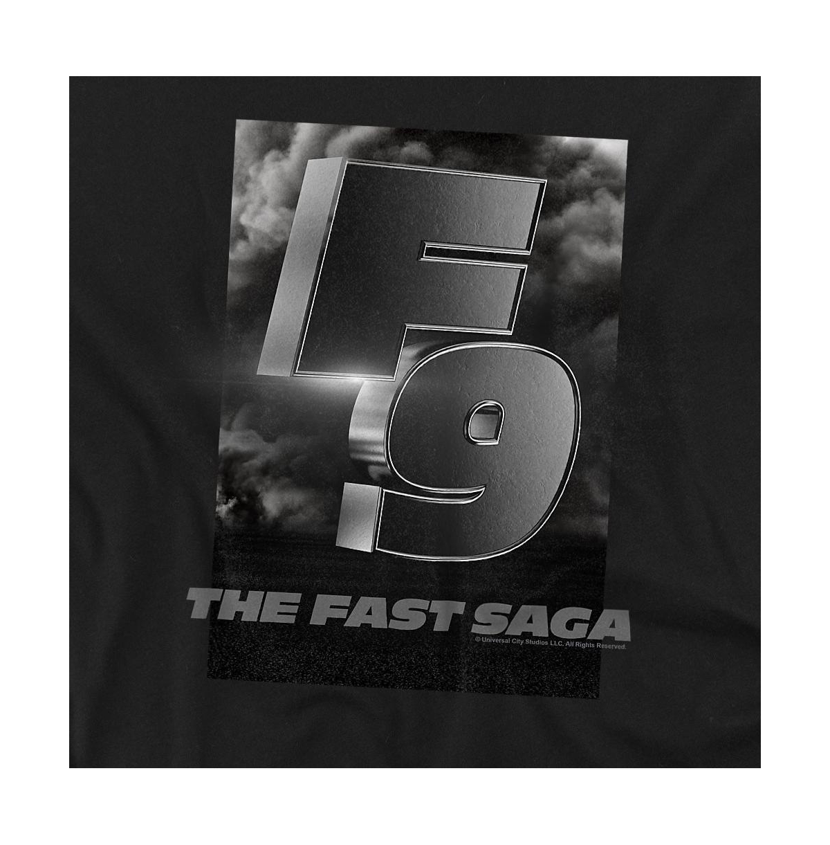 Fast & Furious Men's And The 9 F9 Smoke Logo T Shirt