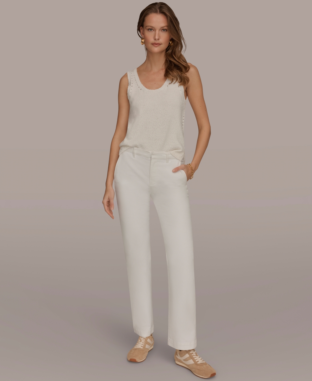 Donna Karan Weekend Women's Mid-Rise Modern Trousers