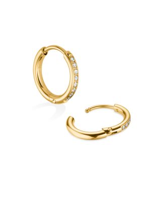 Crystal Huggie Hoop Earrings