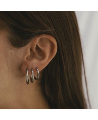 Hoop Silver Earrings