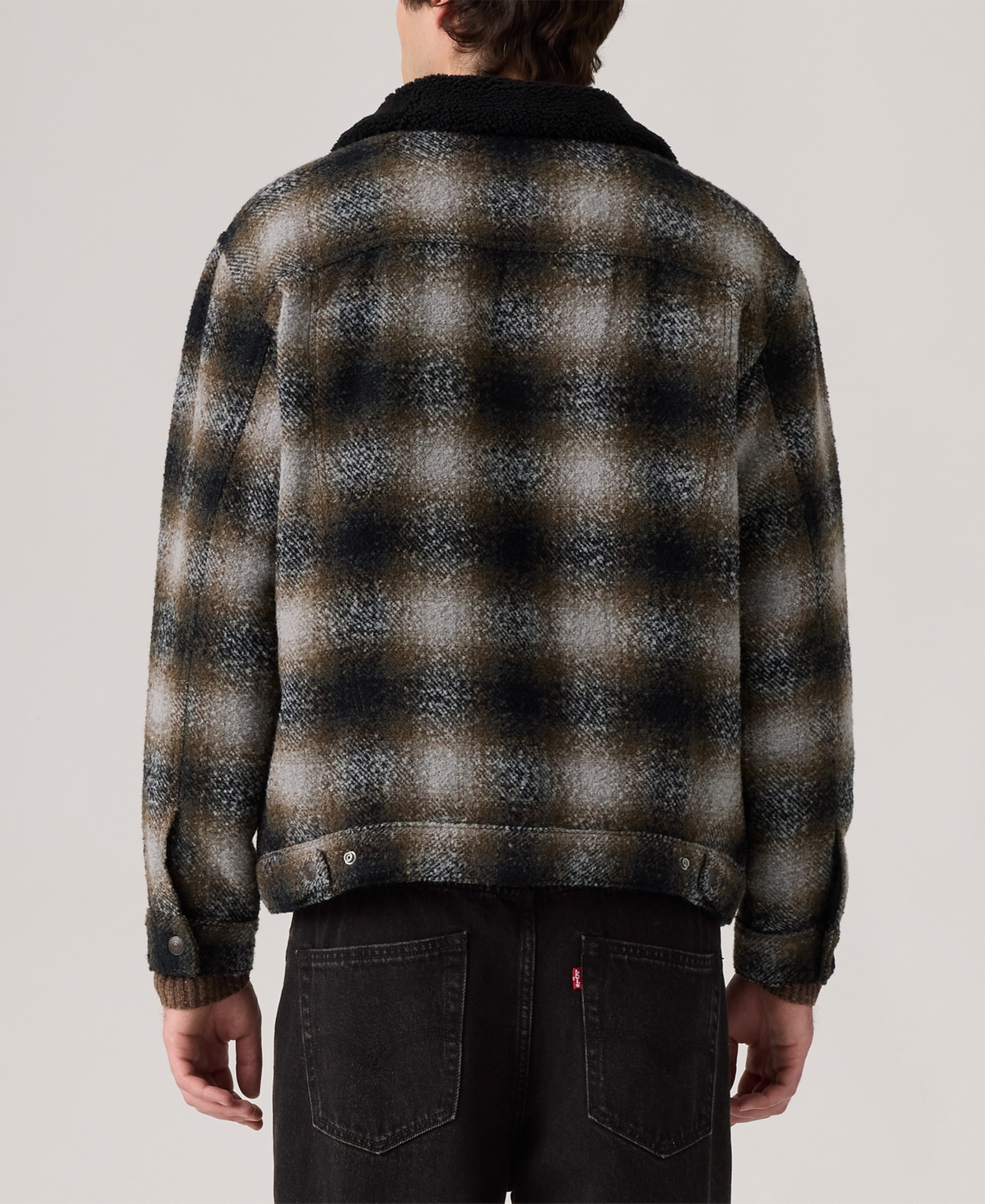 Levi's Men's Relaxed Fit Plaid Trucker Jacket