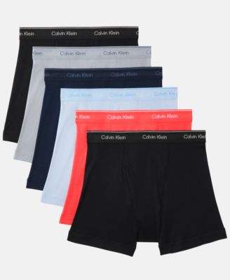 Men's 5+1 Bonus Pack Classic Cotton Boxer Briefs 