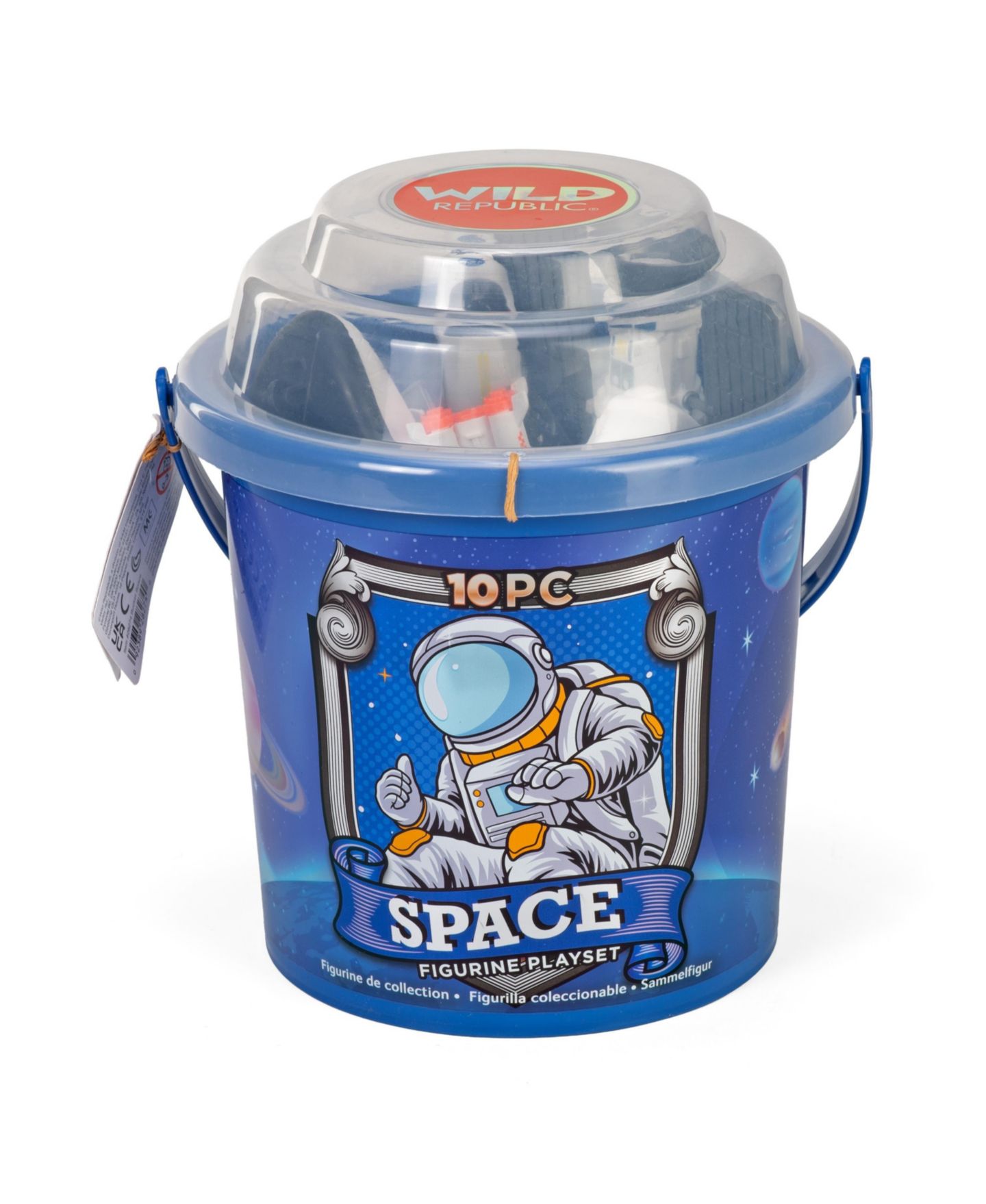 Детские фигурки Wild Republic Bucket Space, Toy Figures, 6 pieces, Perfect for Interactive Play — фото 3