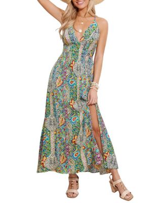 Women's Main Feed Paisley Maxi Beach Dress