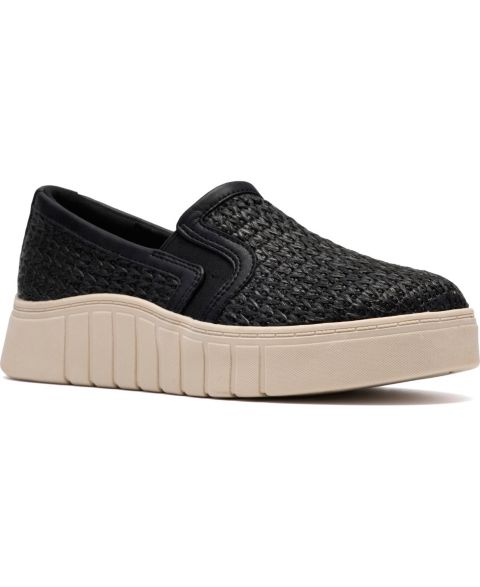 Женские кроссовки Clarks Mykah Shine Slip-On, цвет: Чёрный