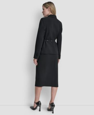 Women's Tailored Belted Blazer Jacket