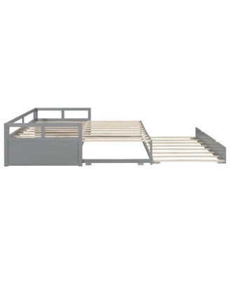 Extending Daybed with Trundle, Wooden Daybed with Trundle
